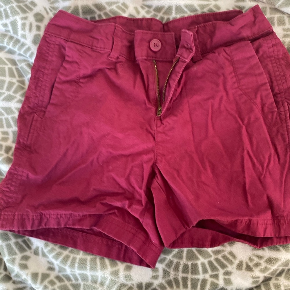 Pink shorts with side detailing